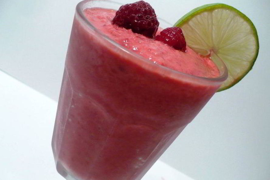 Рецепт малиново-яблочный смузи с лаймом