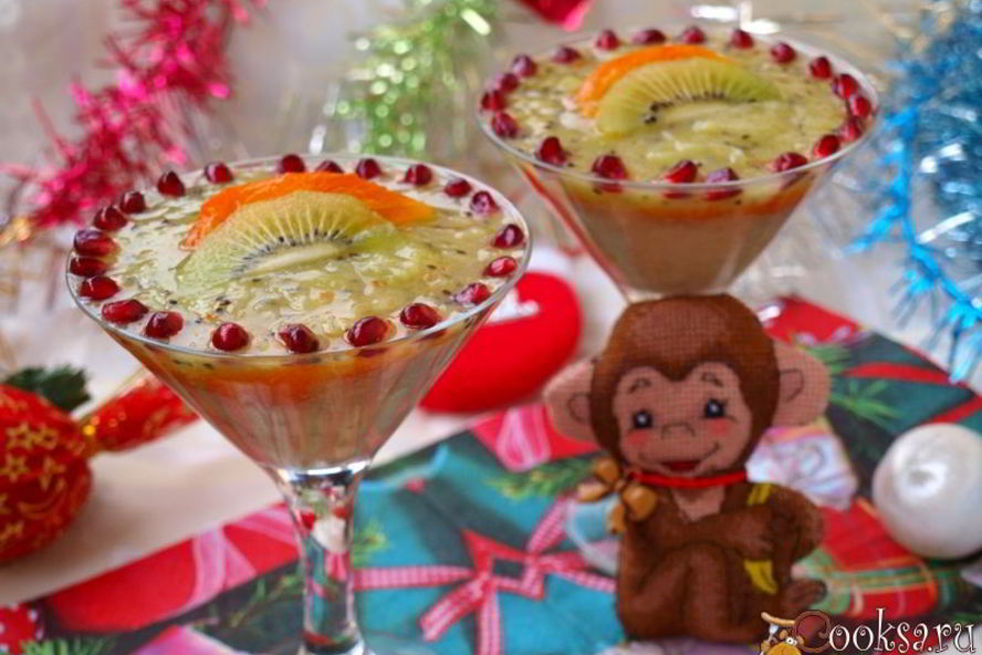 Рецепт праздничный фруктовый смузи