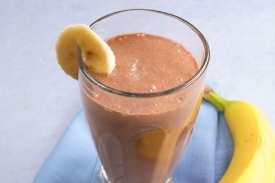 Рецепт шоколадный смузи с бананом