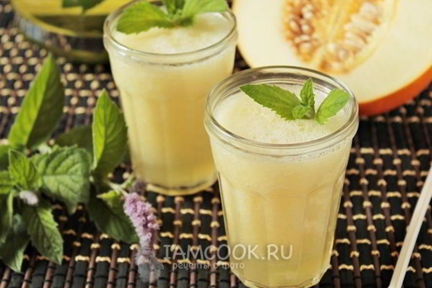 Рецепт смузи из дыни с мятным чаем
