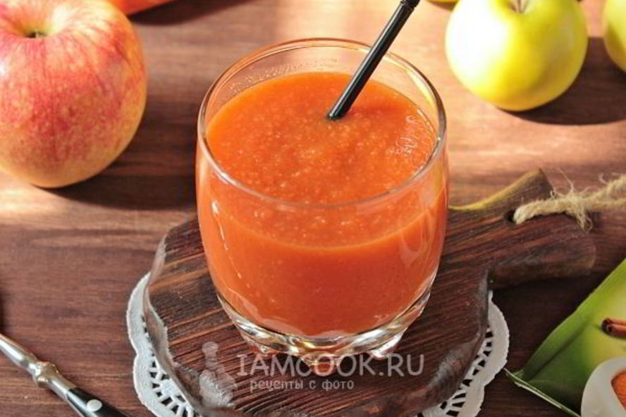 Рецепт смузи из моркови и яблок