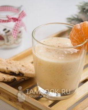 Смузи мандариновый с бананом