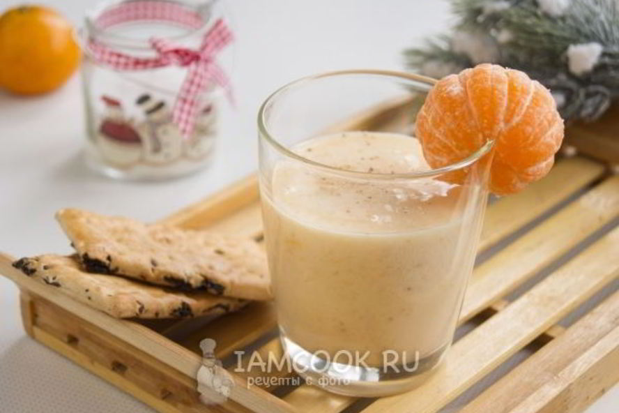 Рецепт смузи мандариновый с бананом