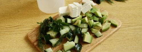 смузи с авокадо и свежим огурцом. Шаг 4