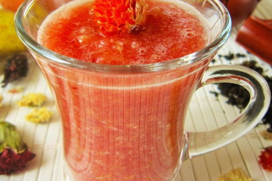 Рецепт смузи с грушей, апельсином и зеленым чаем