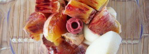 смузи с грушей, апельсином и зеленым чаем. Шаг 3