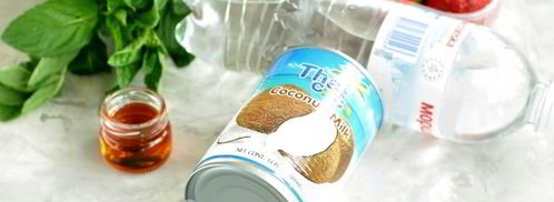 смузи с кокосовым молоком и клубникой. Шаг 3