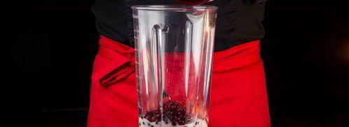 смузи с овсянкой, клюквой и клубникой. Шаг 3