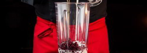 смузи с овсянкой, клюквой и клубникой. Шаг 4