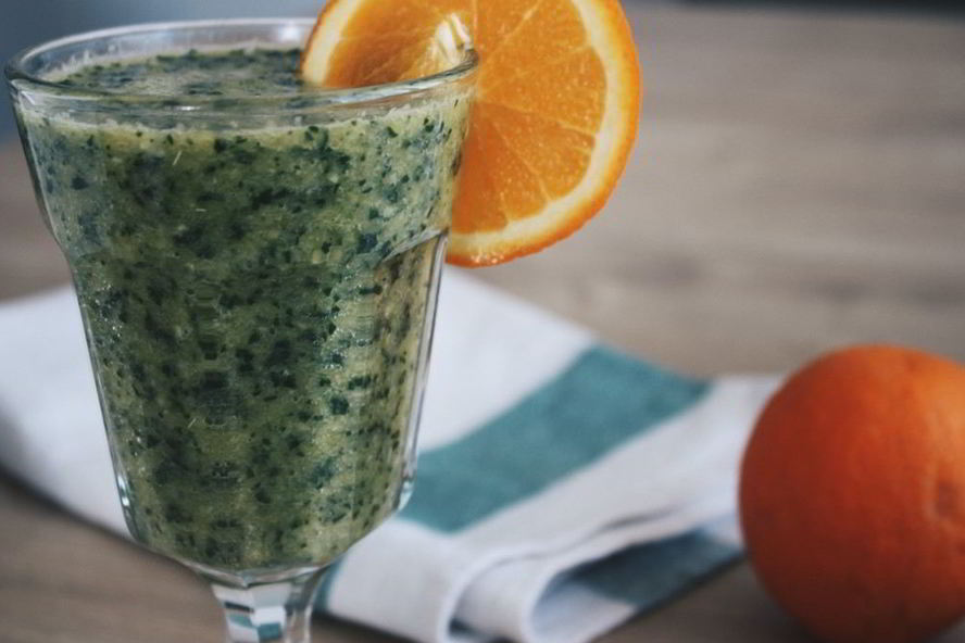 Рецепт смузи со шпинатом и апельсином