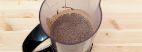 творожный смузи с бананом и какао. Шаг 8