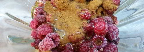 тыквенно-малиновый смузи. Шаг 2