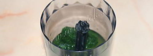 зеленый коктейль из шпината. Шаг 4