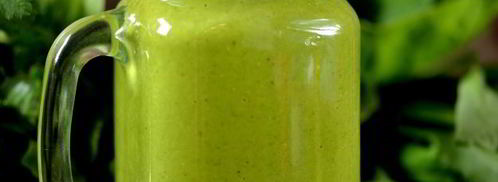 зеленый коктейль с овсяными хлопьями и льном. Шаг 9