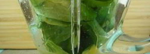 зеленый витаминный напиток с семенами льна. Шаг 4