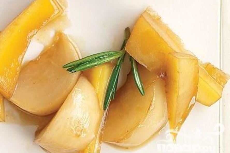 Рецепт жареные репа и пастернак в сиропе