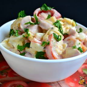 Салаты с сыром