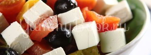 классический греческий салат. Шаг 2