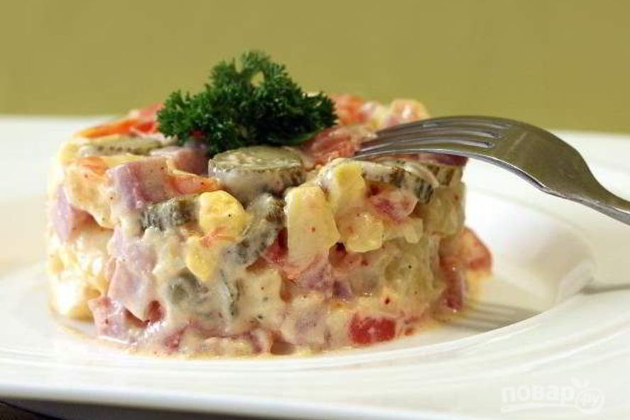 Рецепт интересный картофельный салат