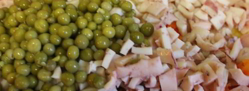 картофельный салат с кальмарами. Шаг 2