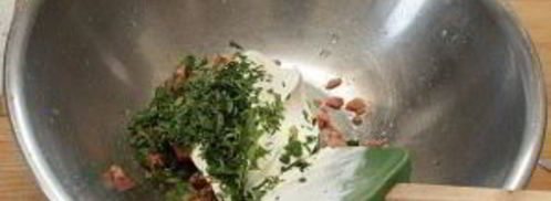 картофельный салат с копченой рыбой. Шаг 5