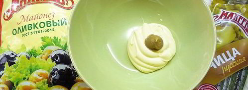 картофельный салат с красной рыбой. Шаг 5