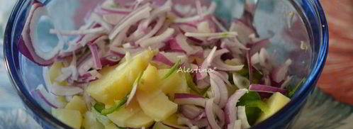 картофельный салат с кукурузой и халапеньо. Шаг 2