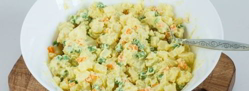 картофельный салат с морковью и горошком. Шаг 11