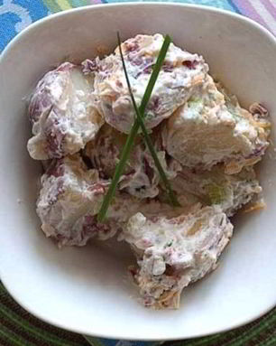 Картофельный салат с сыром