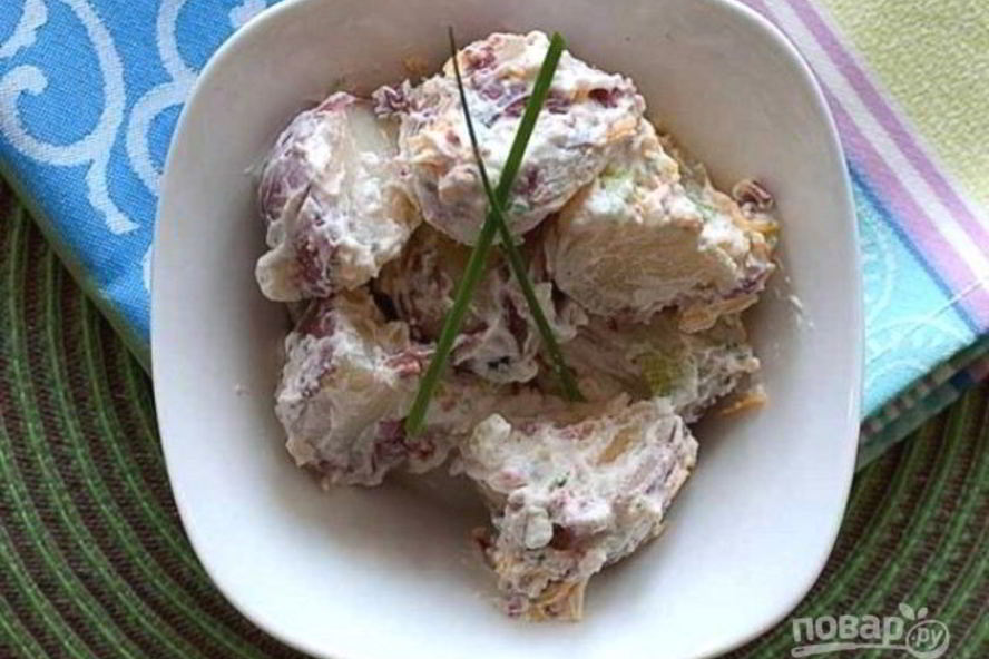 Рецепт картофельный салат с сыром