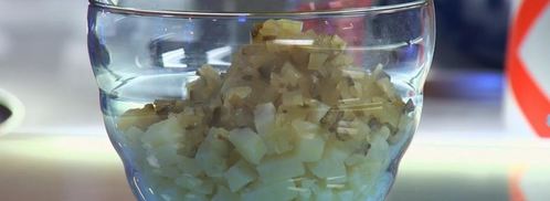 картофельный салат с жареным беконом. Шаг 2