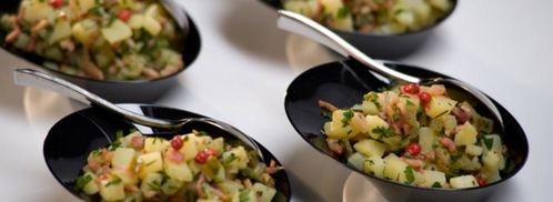 картофельный салат с жареным беконом. Шаг 3