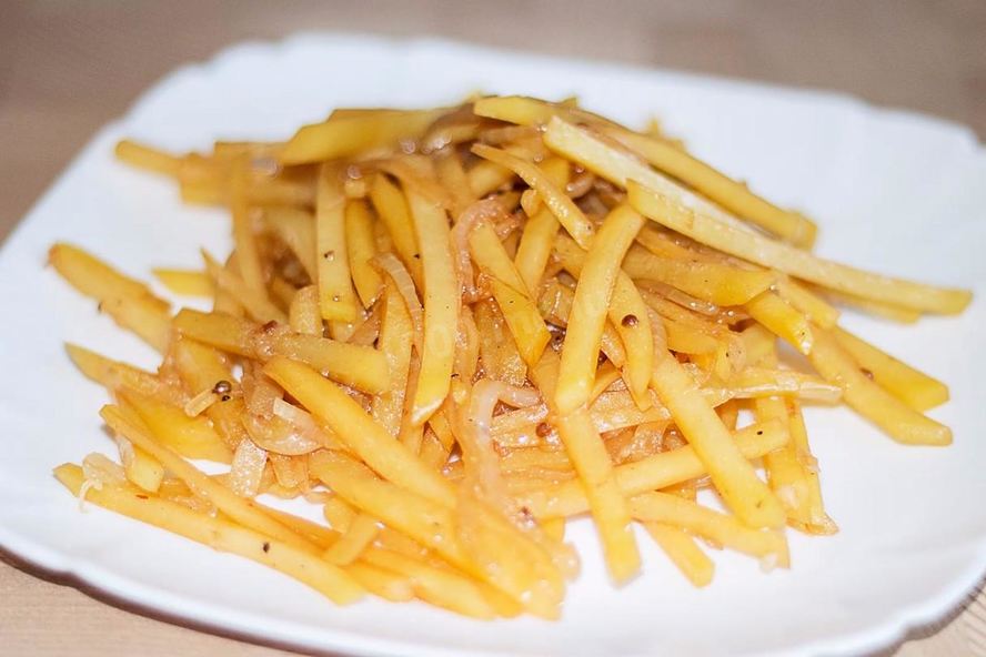 Рецепт корейский картофельный салат камди ча
