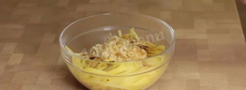 корейский картофельный салат камди ча. Шаг 7