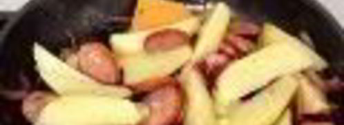 немецкий картофельный салат с копченой колбасой. Шаг 5