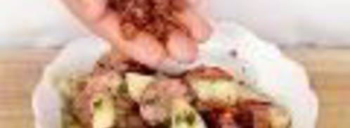 немецкий картофельный салат с копченой колбасой. Шаг 6