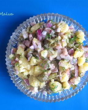 Немецкий картофельный салат с сельдью
