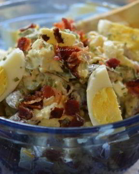 Печеный картофельный салат