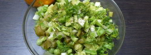 салат из картофеля и огурцов. Шаг 5