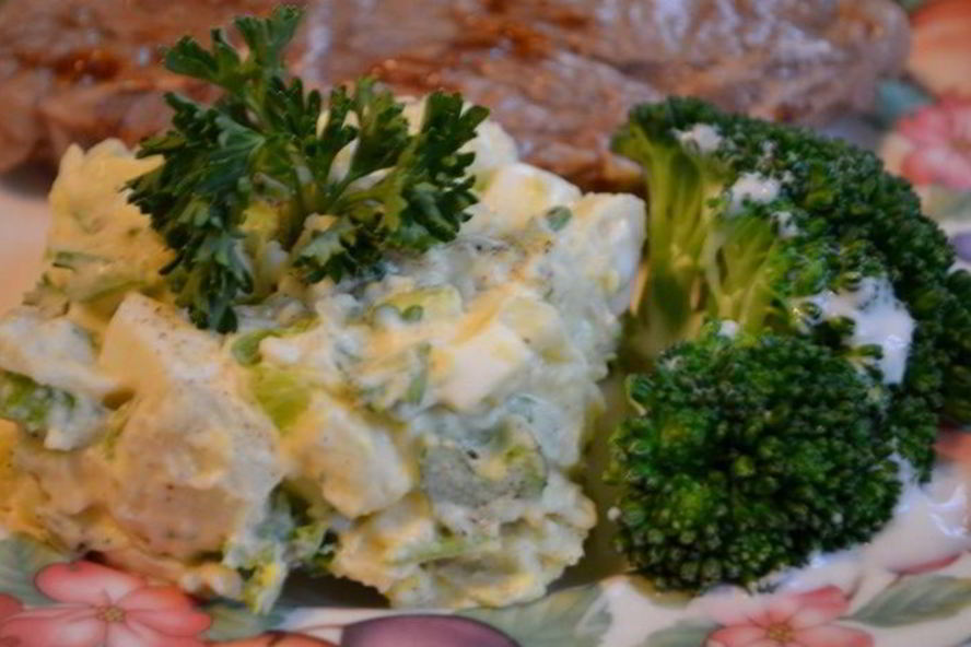 Рецепт салат картофельный с релиш-соусом