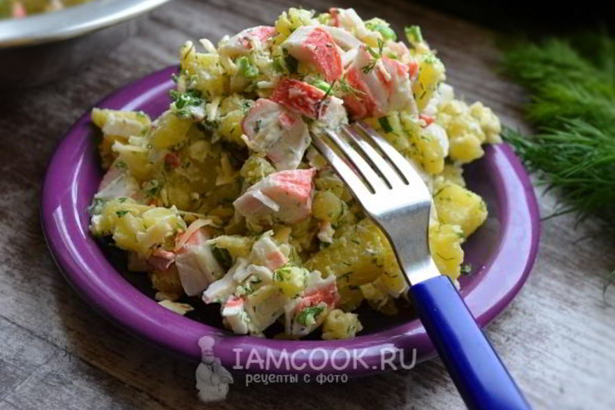 Рецепт салат с картошкой