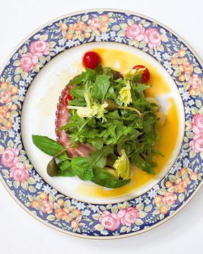 Теплый салат с картофелем и осьминогом