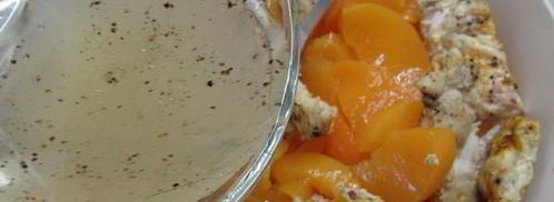 куриный салат с персиками и фисташками. Шаг 11