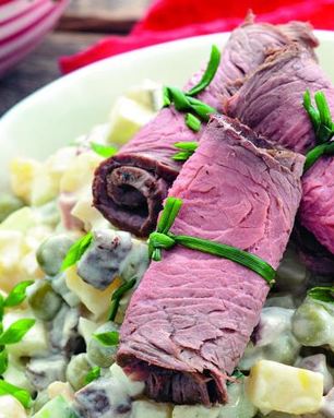 Оливье с ростбифом