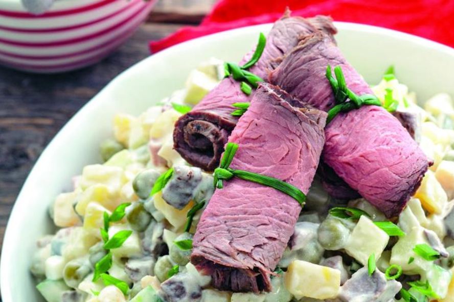 Рецепт оливье с ростбифом