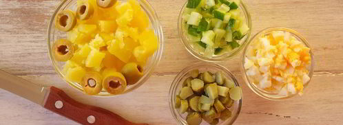 оливье с языком. Шаг 5