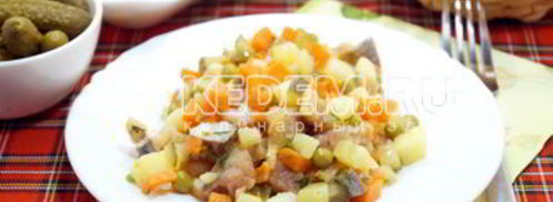 постный оливье. Шаг 9