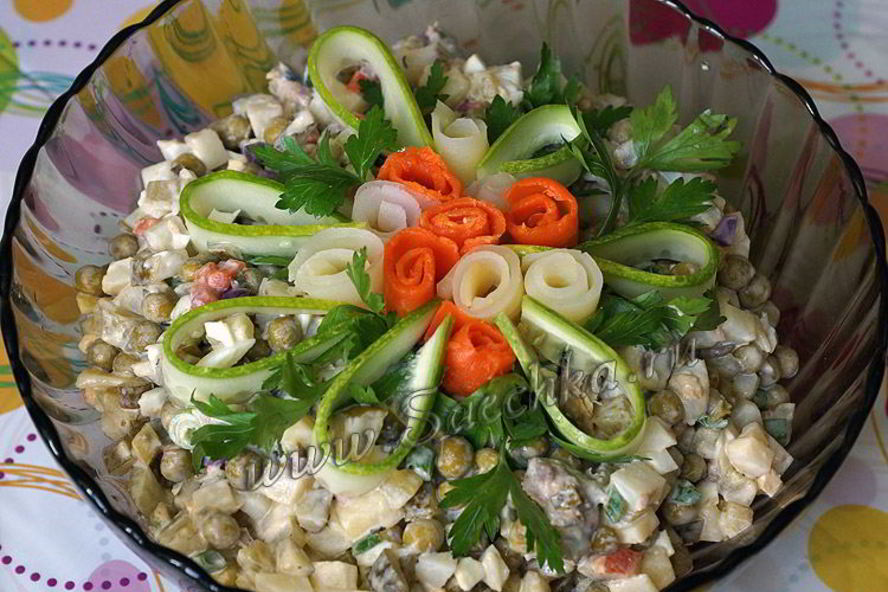 Рецепт рыбный оливье