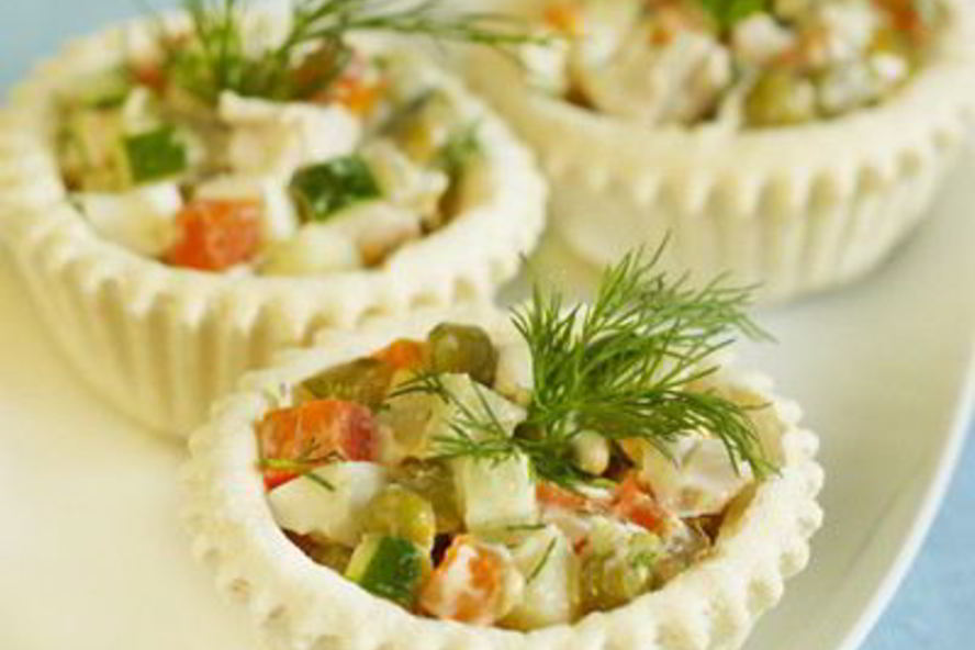 Рецепт салат оливье с индейкой