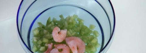 острый салат с креветками. Шаг 2